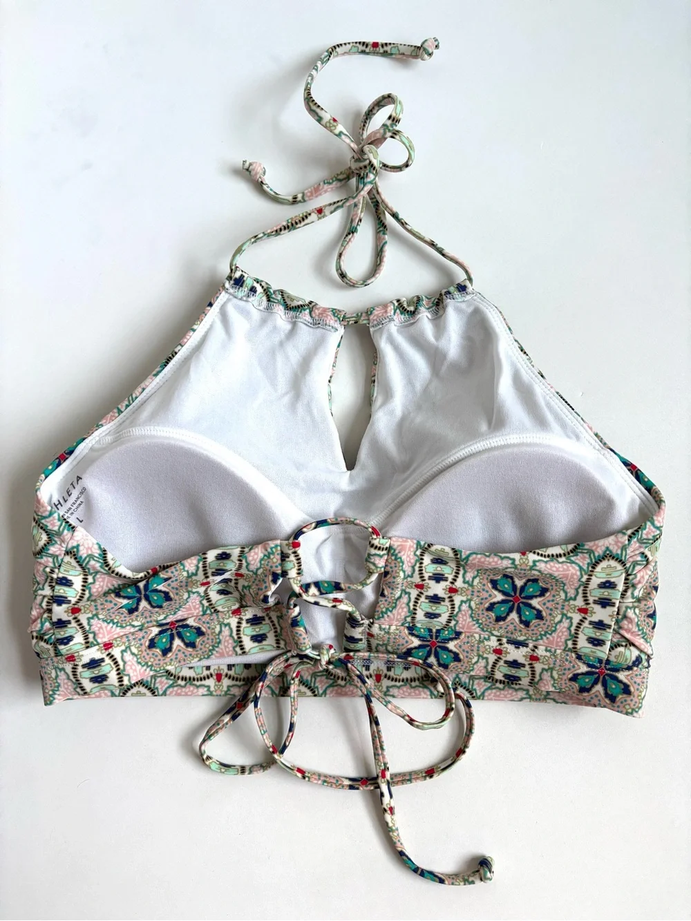 Athleta Monaco Bikini Set High Neck Halter Top Reversible Notsostring Bottom